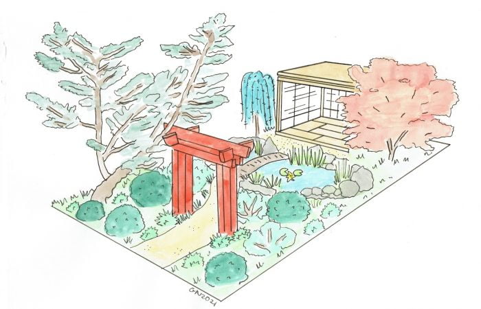 Japanese garden design style