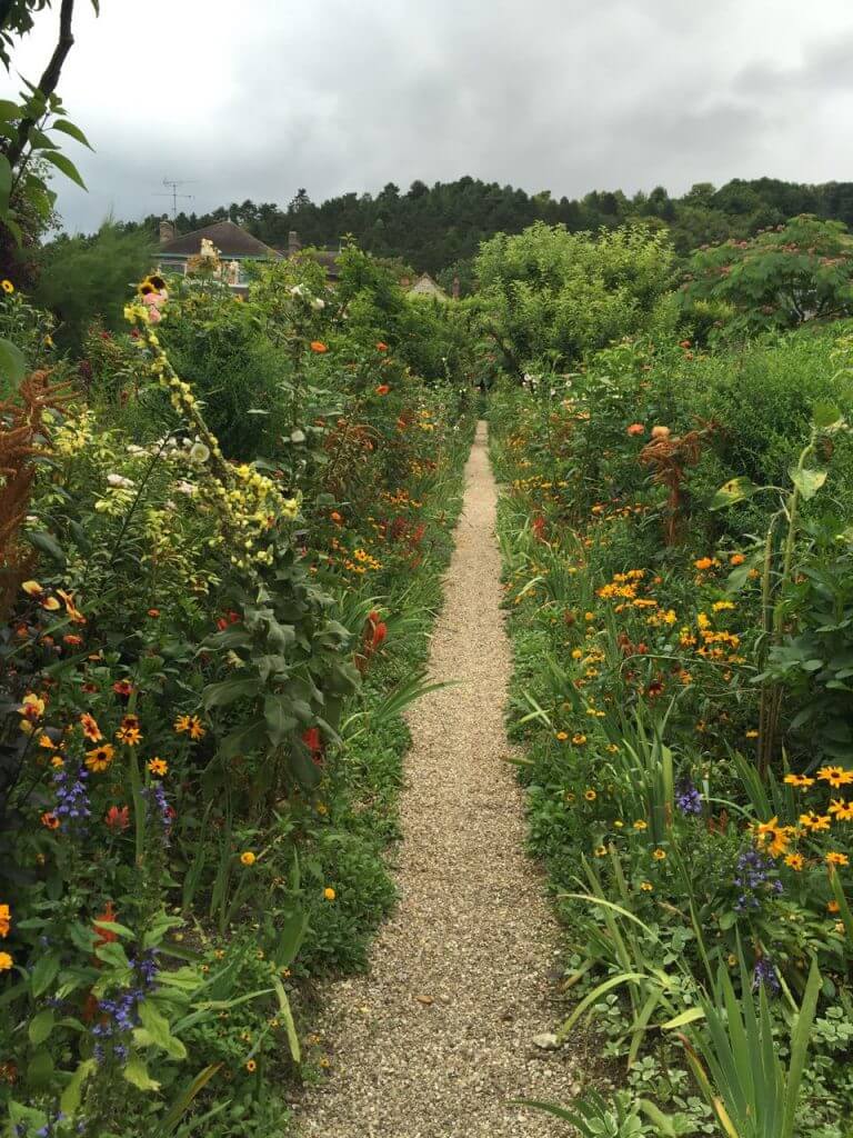 A narrow path in Monets Garden