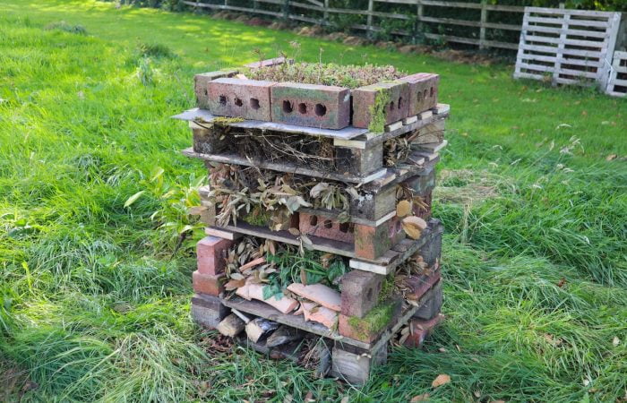 A home made bug hotel by Lee Burkhill Garden Ninja