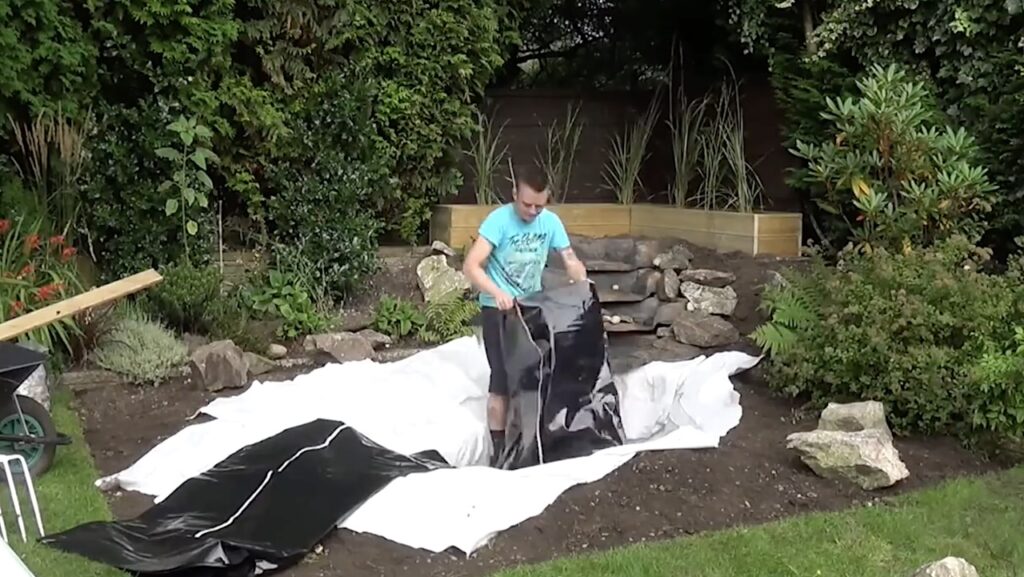 Adding fleece to a pond