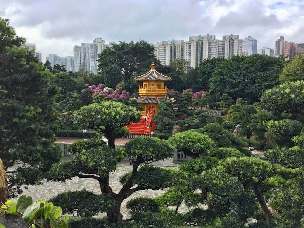 The skyline in Hong Kong of Nan Lian