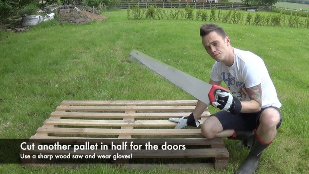 Creating a door for a compost bin