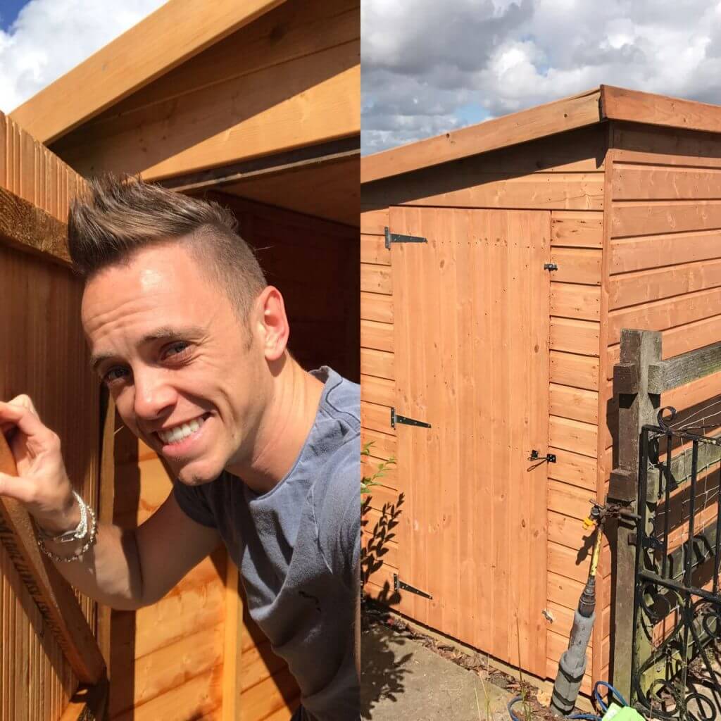 Award winning blogger Garden Ninja in a shed