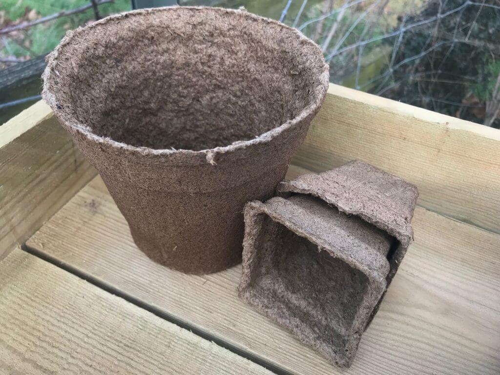 Cow poo pots in Garden Ninjas Greenhouse