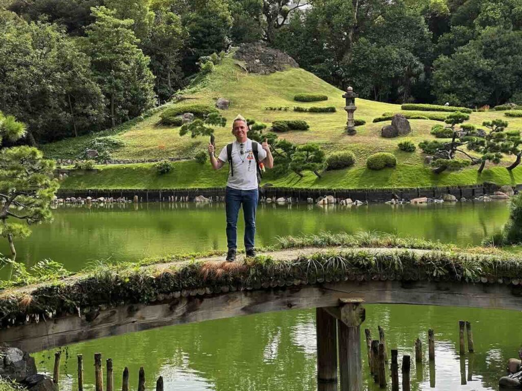 Lee Burkhill in Japan