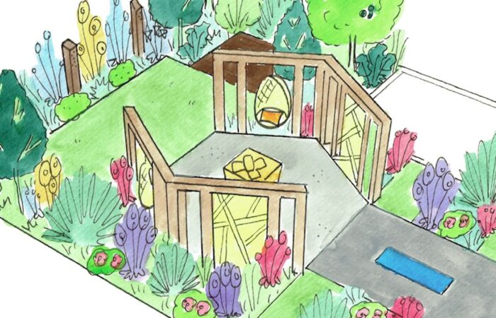 A bee friendly wildlife garden