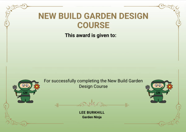 New build certificate