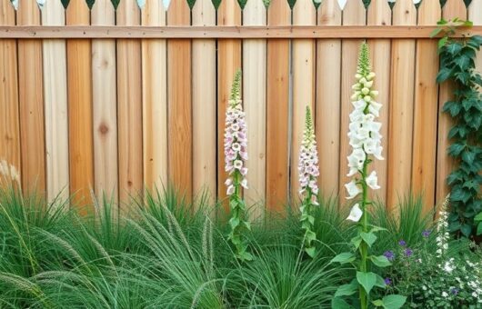 Fence line planting ideas