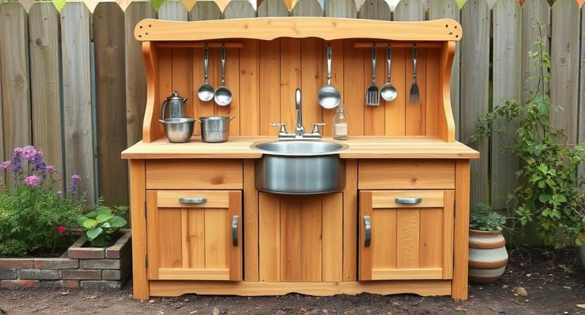 A mud kitchen
