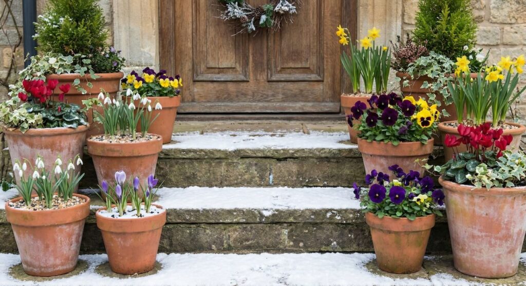 Winter container gardening